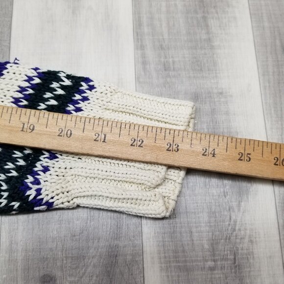 ✅VTG WOODS & GRAY Women's SMALL Sweater Nordic Geometric Y2K * PILING, STAINING - Picture 10 of 12